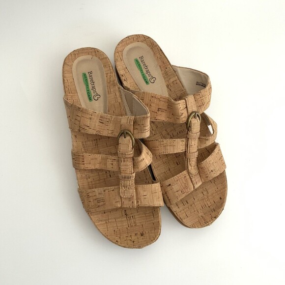 Baretraps Sandals Cella Cork Open Toe Mule Tan 11 - Picture 9 of 10